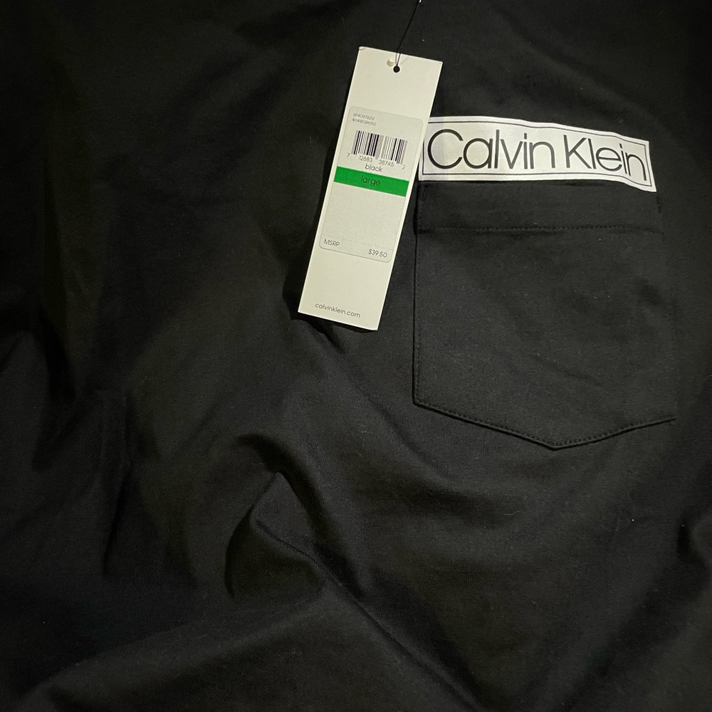 Mens Calvin Klein Black T-shirt Size: large
